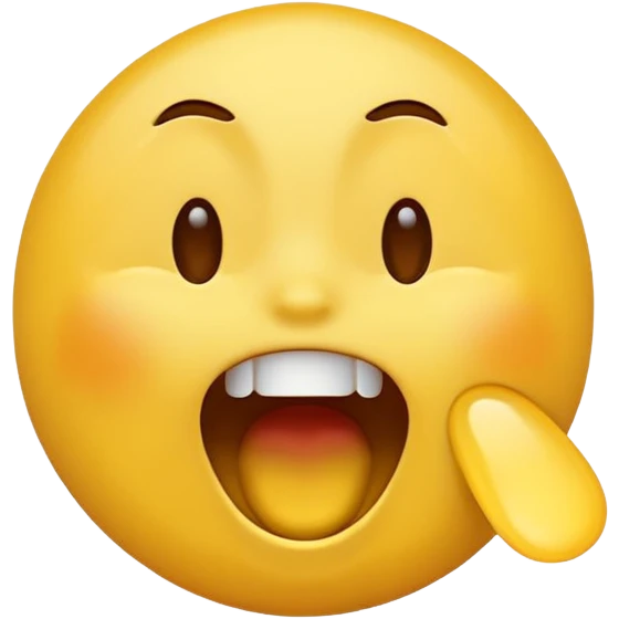 A screaming and laughing emoji  emoji