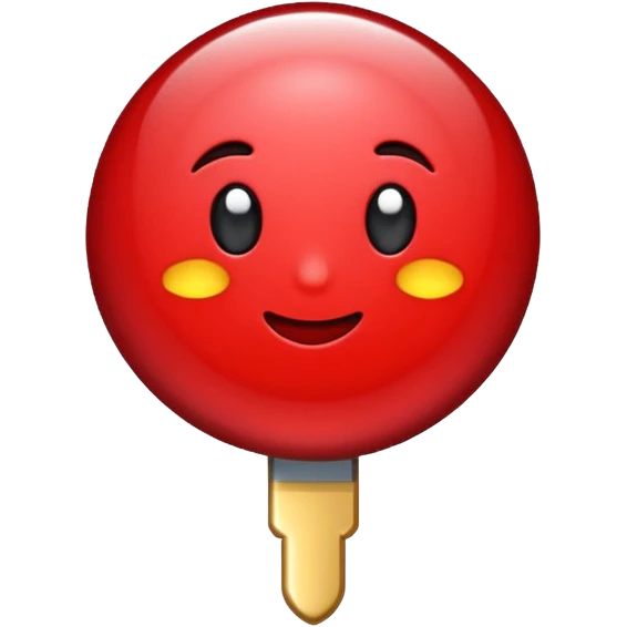 glitter red pin emoji