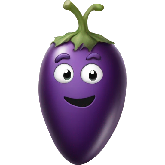 Eggplant buried in a heart emoji