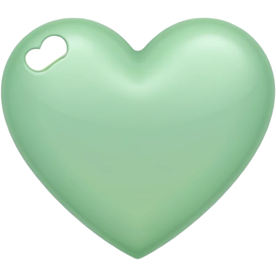 light pastel green heart emoji