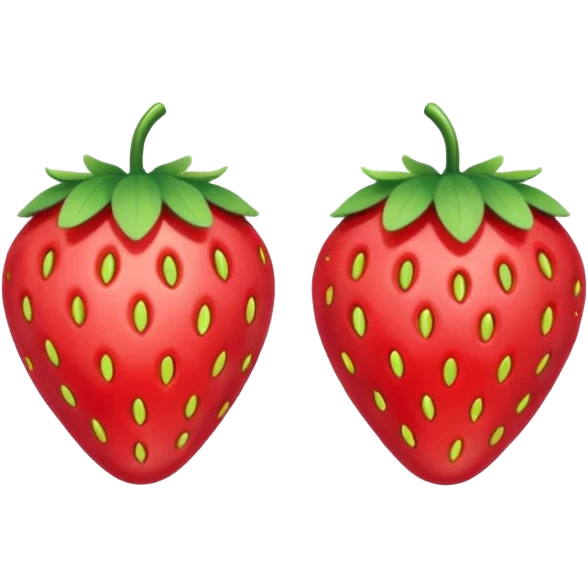 Strawberry hairclips emoji