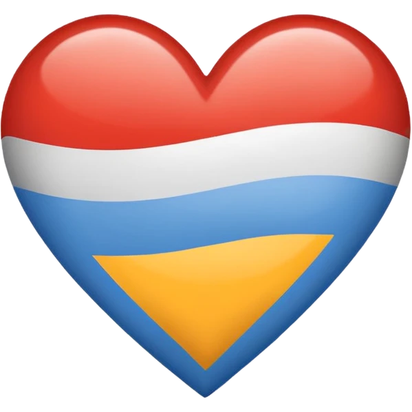 heart with demiboy pride flag colors emoji