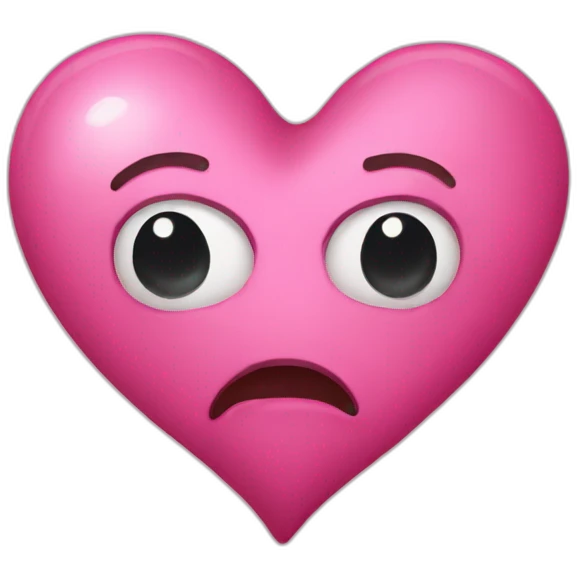 Dirty pink heart emoji
