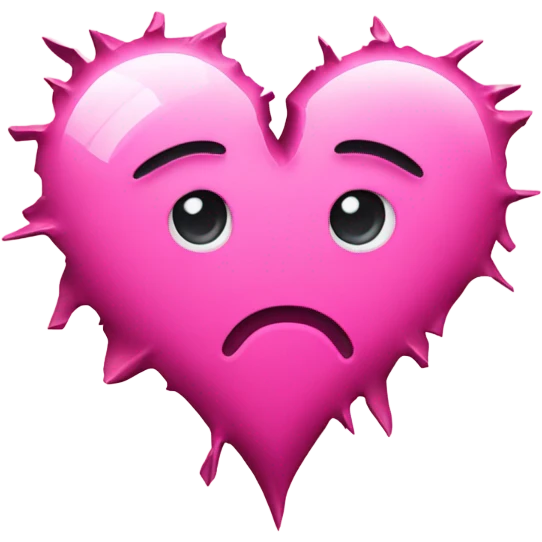 pink broken heart ios emoji emoji