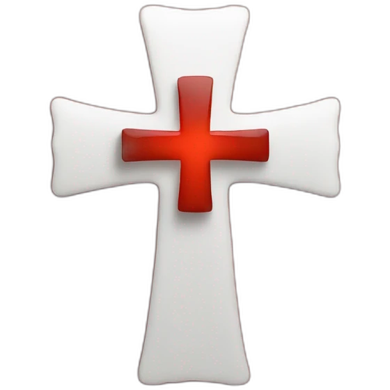 Red christian cross emoji