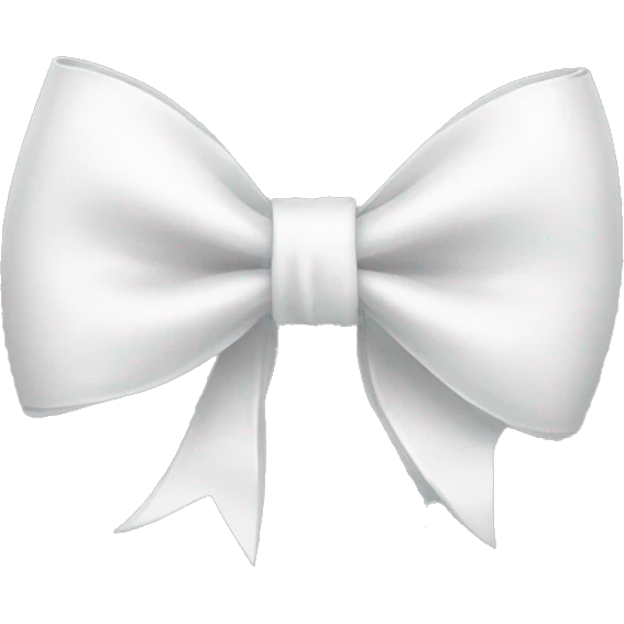 White bow emoji
