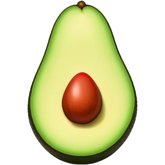 Aguacate con labios grandes emoji