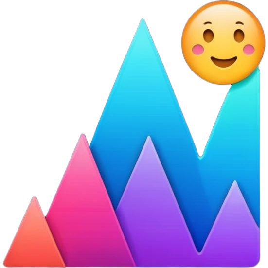 line graph up emoji