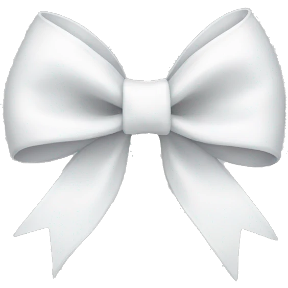 White bow emoji