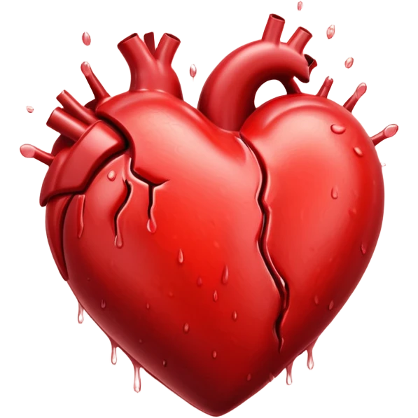 red beating heart emoji