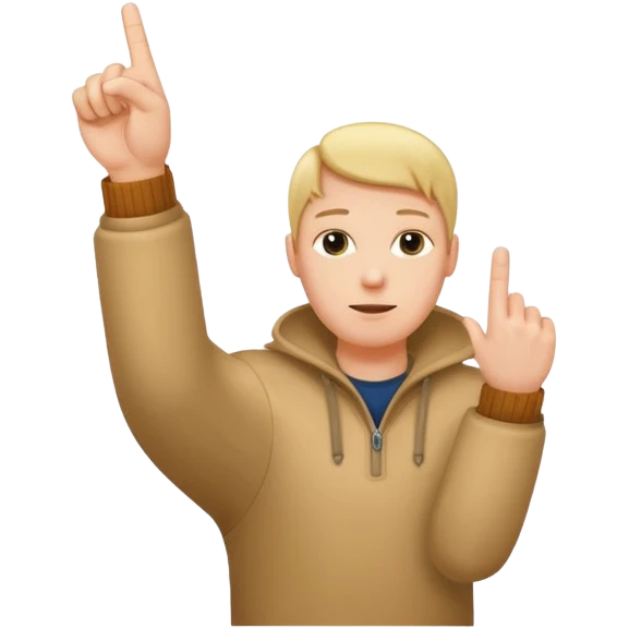 yvl hand sign with the thumb, the index finger and middle finger was ride up emoji