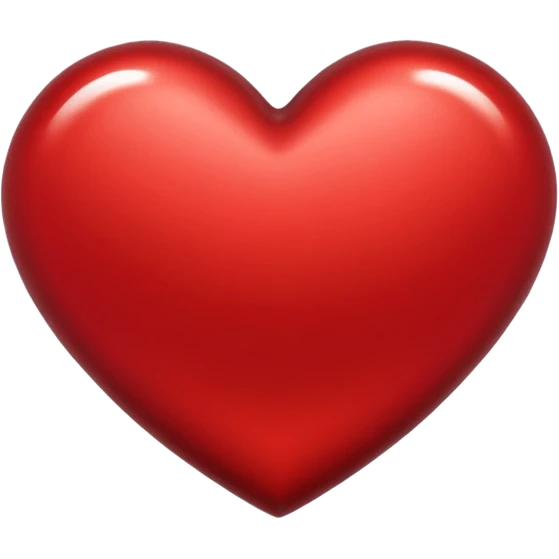 heart with a metallic red finish emoji