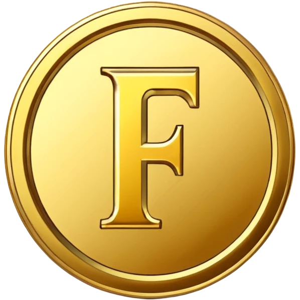 Currency crypto money symbol for the money "Fcoins" big letter F, casino coin colored

Dont make an E emoji