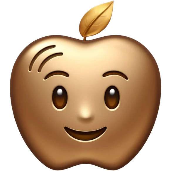 in progress logo, brown emoji