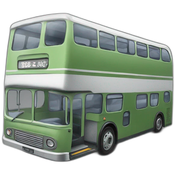 Double decker bus emoji