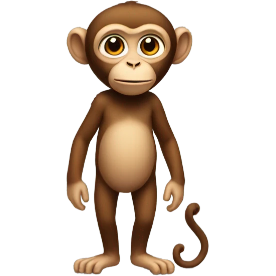 monkey with no arms or legs  emoji