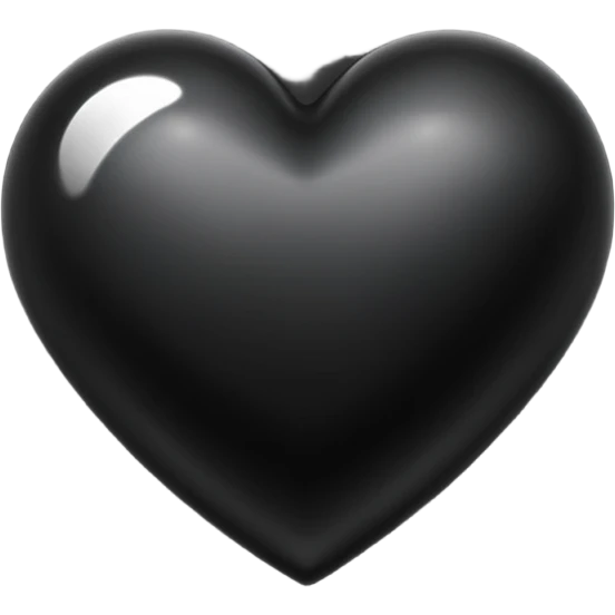 SEXY BLACK HEART emoji