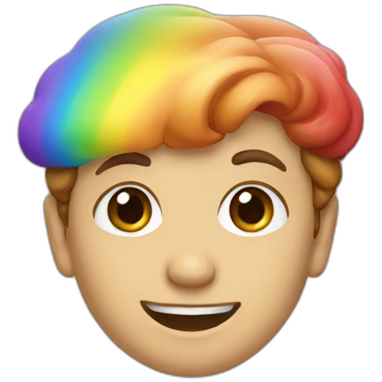 Rainbow baker emoji