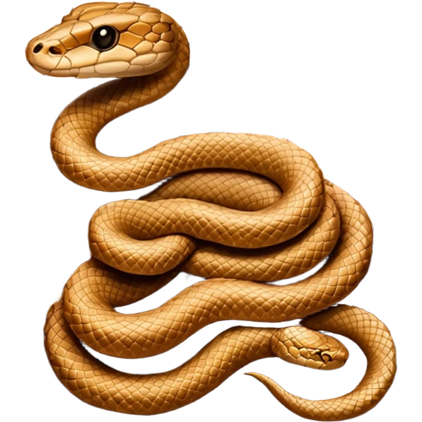 brown snake skin print emoji