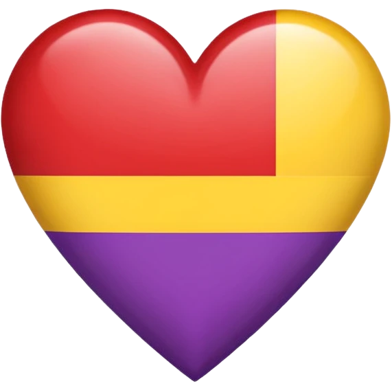 heart with agender pride flag colors emoji