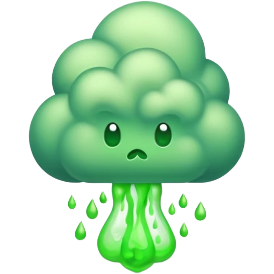 poisonous gas, isometric emoji