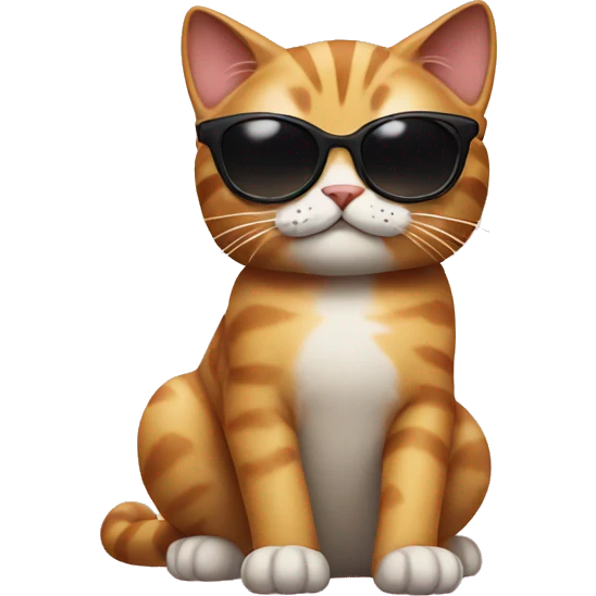 Cat with sunglasses emoji