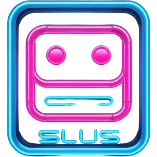 Neon Sign – Bright pink-blue glowing sign, futuristic font.
 emoji