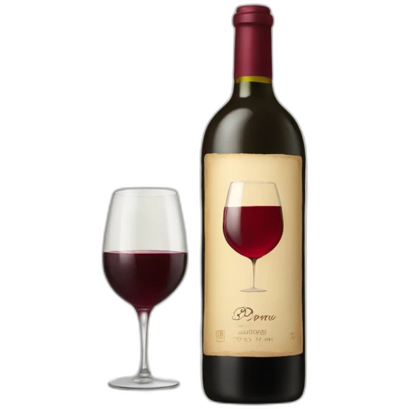 Bottle of wine emoji