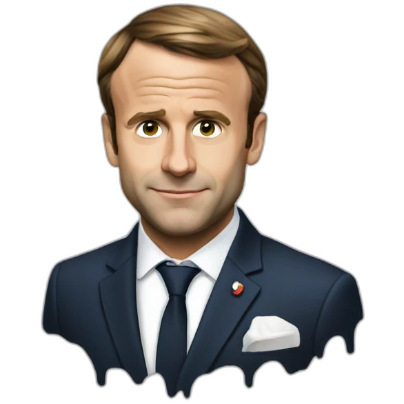 Macron drip emoji