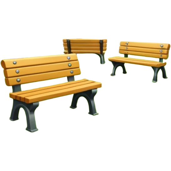 park with benches emoji