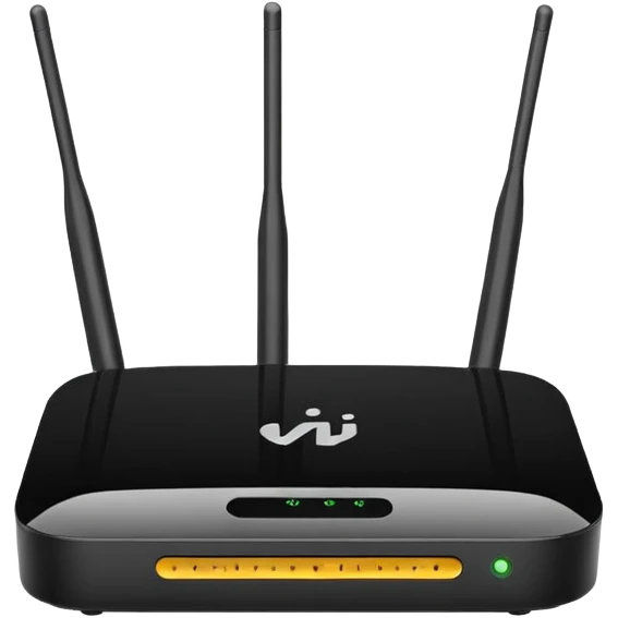 black Wi-Fi router emoji