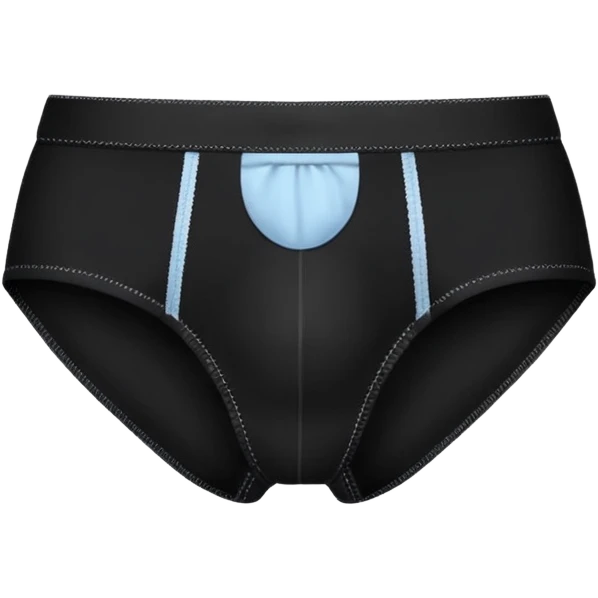 black underwear ONLY emoji