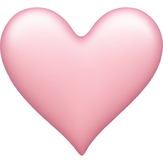 light pink heart emoji