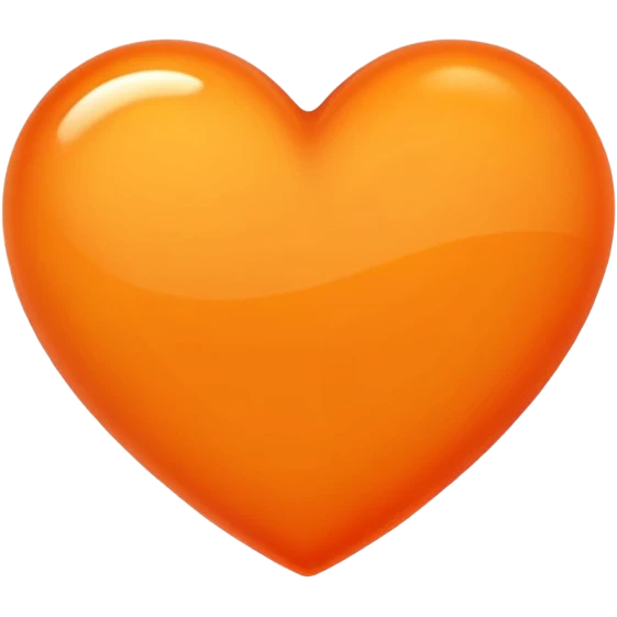 Orange heart emoji