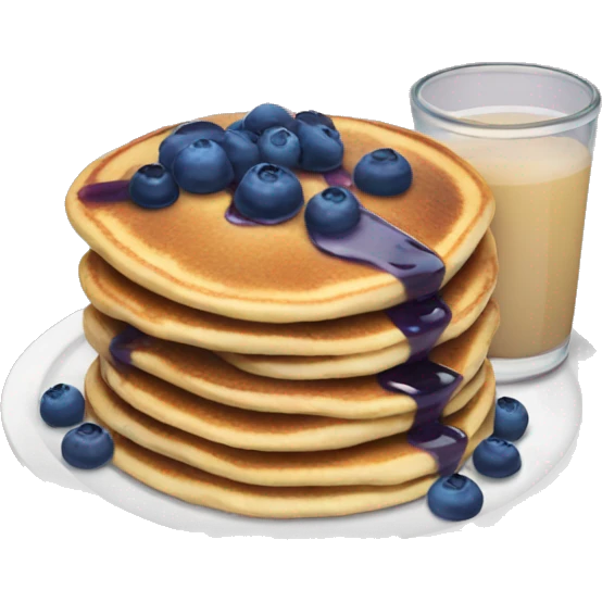 Blueberry pancakes  emoji