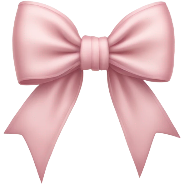 Light pink bow emoji