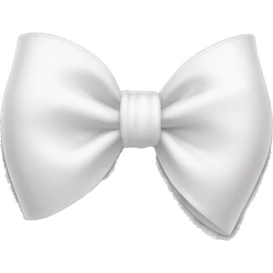 white bow emoji