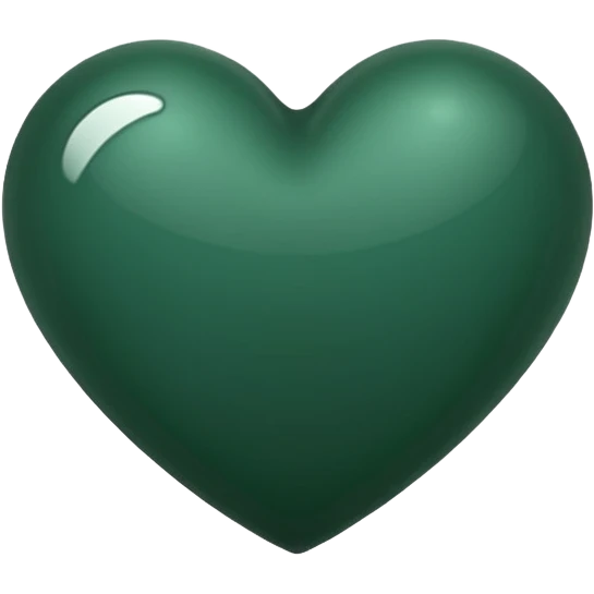 Dark green heart emoji