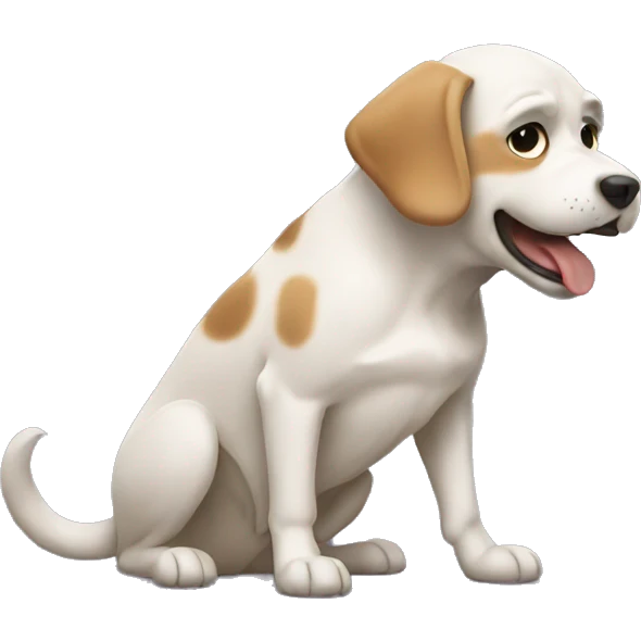 dog scratching emoji
