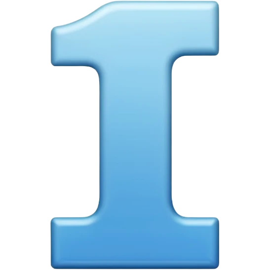 the number 1 emoji