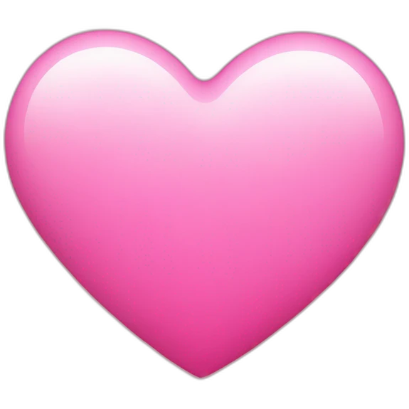Pink heart  emoji
