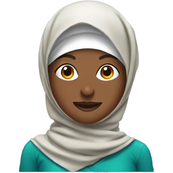 Football player wearing a hijab emoji