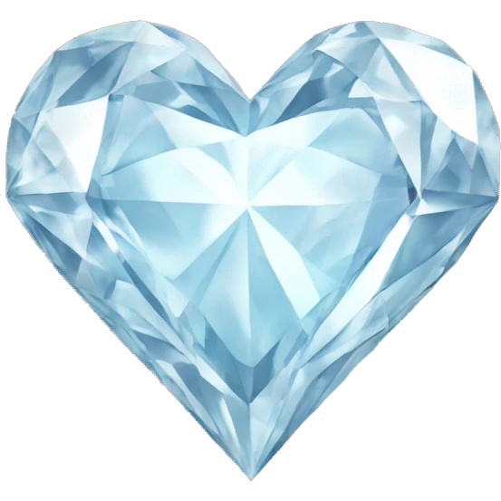 diamond white heart emoji