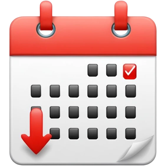 calendar with a check mark emoji