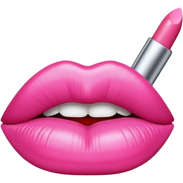 pink version of 💋 emoji