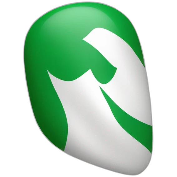 Bandera blanca y verde emoji