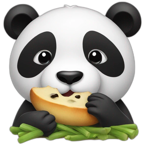 panda eating emoji
