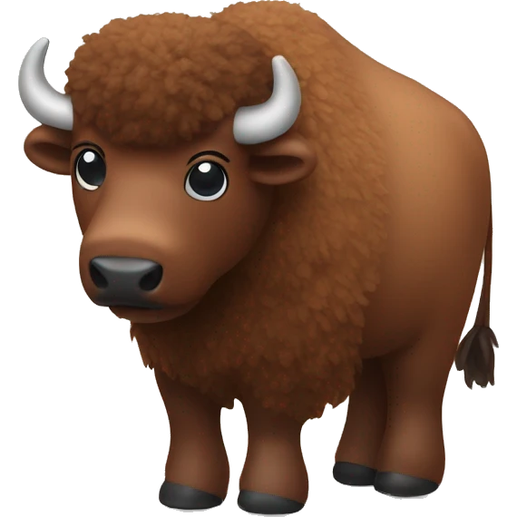 Buffalo stuffed animal emoji