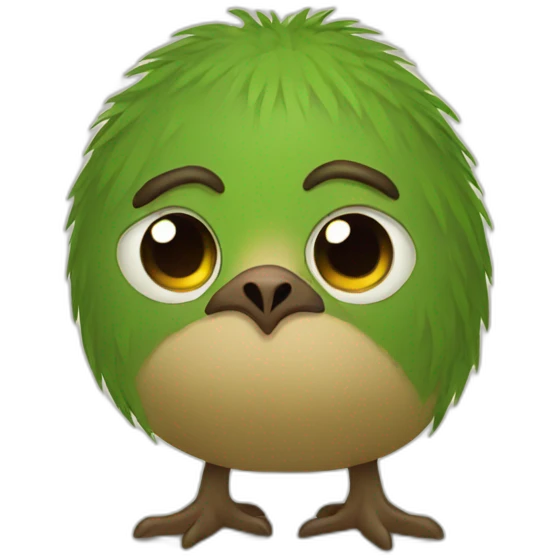 Sad kiwi emoji