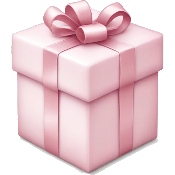 Light pink Christmas gifts under a white Christmas tree  emoji